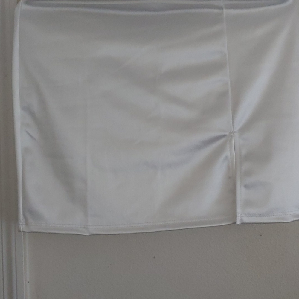 White mini skirt